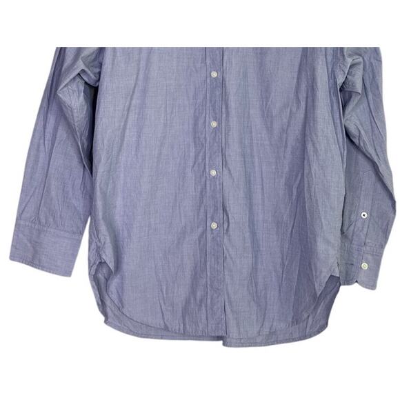 J. Crew Relaxed Fit 100% Cotton Button Down Collar Shirt Longsleeve 8 Peri Blue - Picture 4 of 15